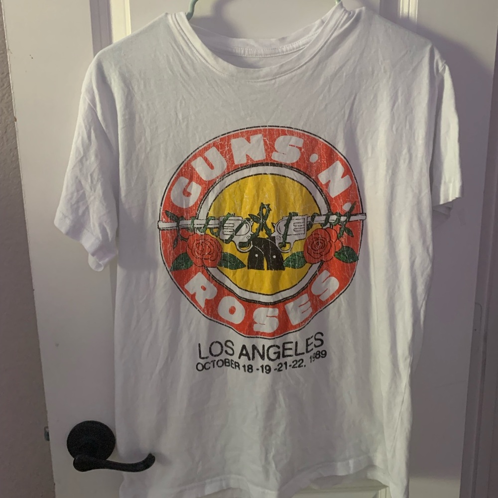 Medium Guns N Roses White T-Shirt